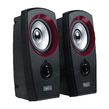 SP041 Speaker 2.0 3.5 mm 2 w zwart/rood
