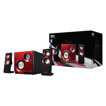 SP211 Speaker 2.1 3.5 mm 60 w rood/zwart