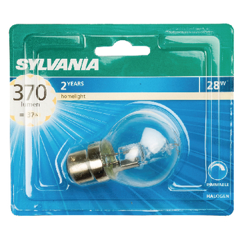 SYL-0021860 Halogeenlamp b22 mini globe 28 w 370 lm 2800 k Verpakking foto