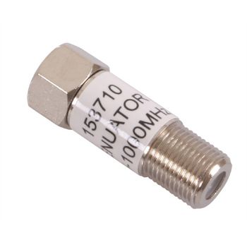 T153710 Coax-adapter f-male - f-connector female aluminium