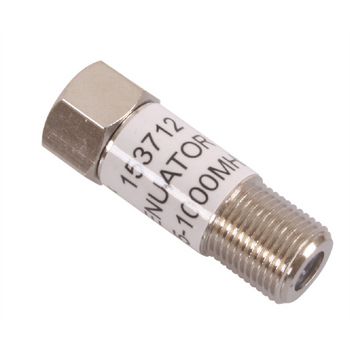 T153712 Coax-adapter f-male - f-connector female aluminium