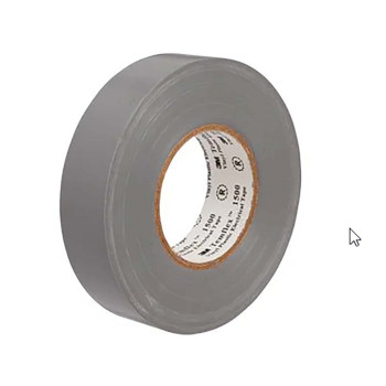 TAPE-GREY/3M Temflex™ 1500 vinyl elektro-isolatietape 15 mm x 10 m grijs Product foto
