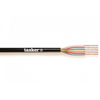 TASR-C158 Datakabel op haspel 6x 0.25 - 100 m zwart