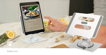 TSTND210SI Tablet standaard | standaard | draai- en kantelbaar | zilver Product foto