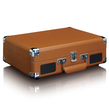 TT-10BN Koffer platenspeler met 2 ingebouwde speakers bruin Product foto