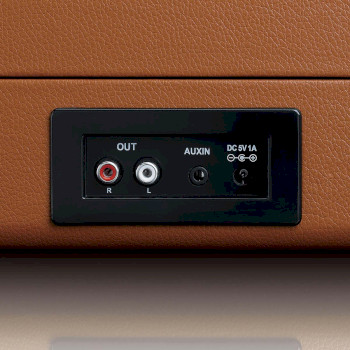 TT-10BN Koffer platenspeler met 2 ingebouwde speakers bruin Product foto