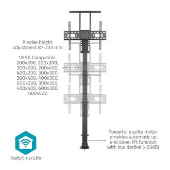 TVSM5840BK Gemotoriseerde tv-standaard | 37 - 80 \