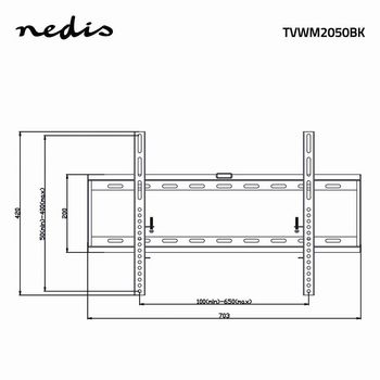 TVWM2050BK Vaste tv-muurbeugel | 42 - 70 \