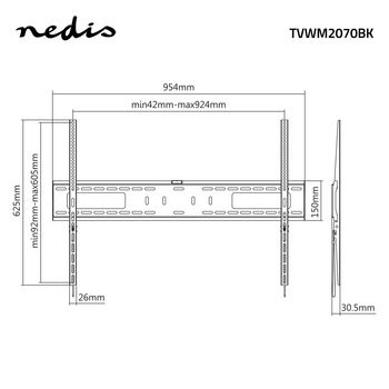 TVWM2070BK Vaste tv-muurbeugel | 60 - 100 \