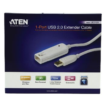 UE2120 12 m usb 2.0 verlengkabel (daisy-chaining tot 60 m) Verpakking foto