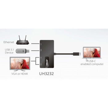 UH3232-AT Usb-c multiport mini dock Product foto