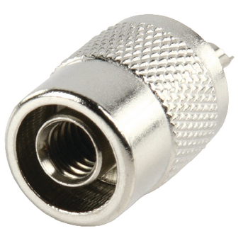 UHF-003 Connector uhf male metaal zilver
