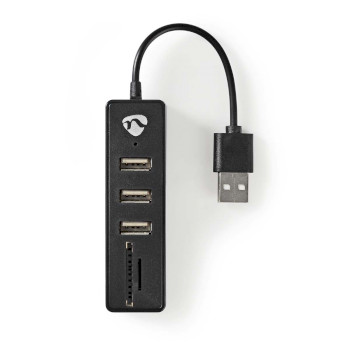 UHUBCU2340BK Usb-hub | usb-a male | usb-a female | 3 poort(en) | usb gevoed | sd & microsd / 3x usb Inhoud verpakking foto