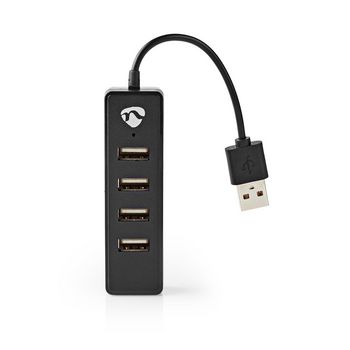 UHUBU2420BK Usb-hub | usb-a male | 4x usb a female | 4-poorts poort(en) | usb 2.0 | usb gevoed