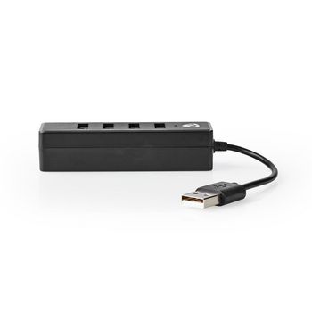 UHUBU2420BK Usb-hub | usb-a male | 4x usb a female | 4-poorts poort(en) | usb 2.0 | usb gevoed Product foto