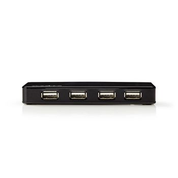 UHUBU2730BK Usb-hub | usb-a male | usb-a female | 7-poorts poort(en) | usb 2.0 | netvoeding / usb gevoed | 7x us