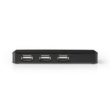 UHUBU2730BK Usb-hub | usb-a male | usb-a female | 7-poorts poort(en) | usb 2.0 | netvoeding / usb gevoed | 7x us Product foto