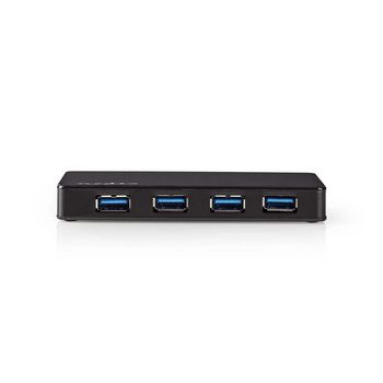 UHUBU3420BK Usb-hub | usb-a male | 4x usb a female | 4-poorts poort(en) | usb 3.2 gen 1 | netvoeding / usb gevoe