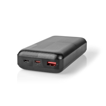 UPBKPD20000BK Powerbank | 20000 mah | 1.5 / 2.0 / 3.0 a | outputs: 2 | output: 1x usb-a / 1x usb-c™ | inputs Product foto