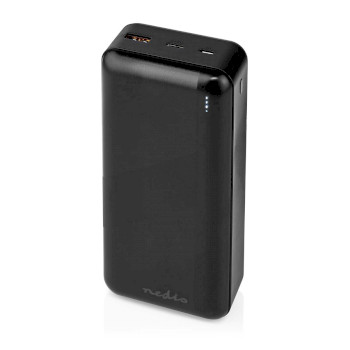 UPBKPD30000BK Powerbank | 30000 mah | 1.5 / 2.0 / 3.0 a | outputs: 2 | output: 1x usb-a / 1x usb-c™ | inputs Product foto