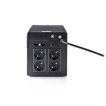 UPSD1000VBK Uninterruptible power supply | nominale stroom: 1000 va | 600 w | aantal stopcontacten: 4 stuks | be Product foto