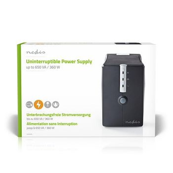 UPSD650VBK Uninterruptible power supply | nominale stroom: 650 va | 360 w | aantal stopcontacten: 2 | bescherme Verpakking foto