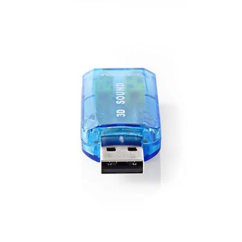 USCR10051BU Geluidskaart | 5.1 | usb 2.0 | microfoonaansluiting: 1x 3.5 mm | headset-aansluiting: 3.5 mm male