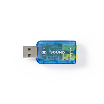 USCR10051BU Geluidskaart | 5.1 | usb 2.0 | microfoonaansluiting: 1x 3.5 mm | headset-aansluiting: 3.5 mm male Product foto