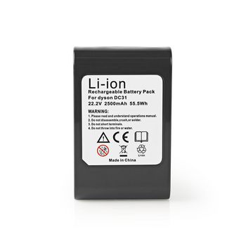 V2AHDY22V202 Stofzuigeraccu | geschikt voor: dyson dc31 / dyson dc34 / dyson dc35 / dyson dc44 / dyson dc45 | li- Product foto