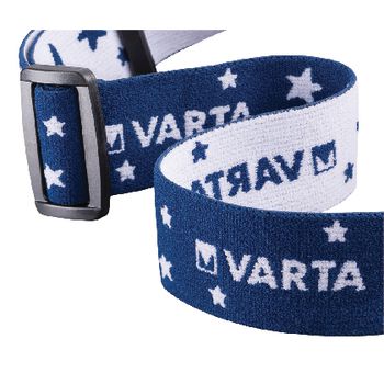 VARTA-17500 Hoofdlamp 1 led bruin / blauw In gebruik foto