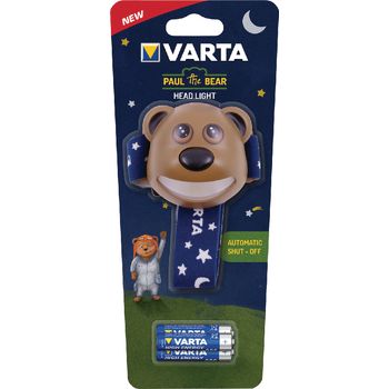 VARTA-17500 Hoofdlamp 1 led bruin / blauw Verpakking foto