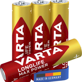 VARTA-4703/4B Alkaline batterij aaa 1.5 v max tech 4-blister Product foto