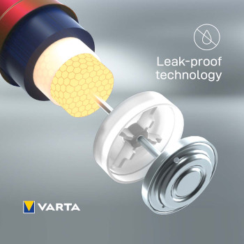 VARTA-4703/4B Alkaline batterij aaa 1.5 v max tech 4-blister Product foto