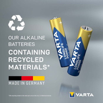 VARTA-4903/4B Alkaline batterij aaa 1.5 v high energy 4-blister Product foto