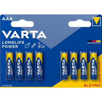 VARTA-4903SO Alkaline batterij aaa 1.5 v high energy 8-promotional blister