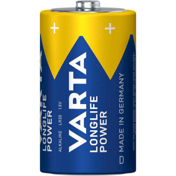 VARTA-4920/2C Alkaline batterij d 1.5 v high energy 2-blister Product foto