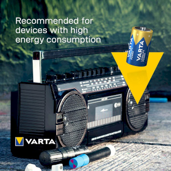 VARTA-4920/2C Alkaline batterij d 1.5 v high energy 2-blister Product foto