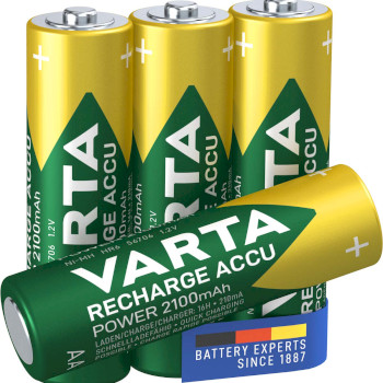 VARTA-56706B Oplaadbare nimh batterij aa 1.2 v 2100 mah 4-blister Product foto