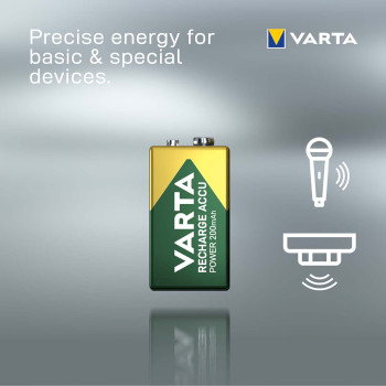 VARTA-56722/1 Oplaadbare nimh batterij e-block 9 v 200 mah 1-blister Product foto
