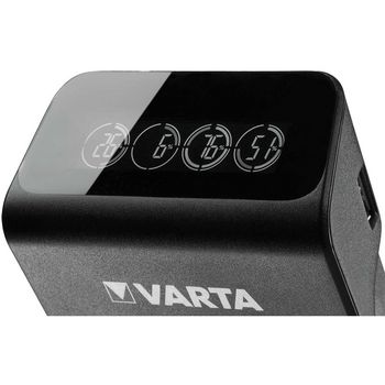 VARTA-57687 Nimh lcd plug charger+ (aa, aaa & 9 volt) inclusief 4x aa 2100 mah Product foto