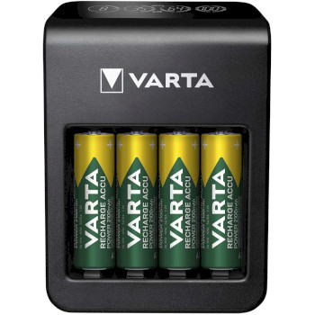 VARTA-57687 Nimh lcd plug charger+ (aa, aaa & 9 volt) inclusief 4x aa 2100 mah Product foto