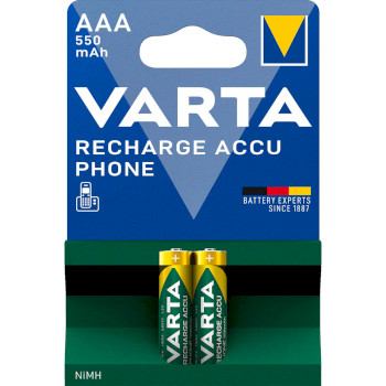VARTA-58397 Oplaadbare nimh-batterij aaa | 1.2 v dc | 550 mah | voorgeladen | 2-blisterkaart