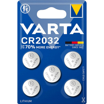 VARTA-6032 Lithium knoopcel batterij cr2032 5-blisterkaart