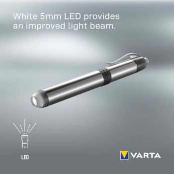 VARTA-LEDPL Led zaklamp 3 lm zilver Product foto