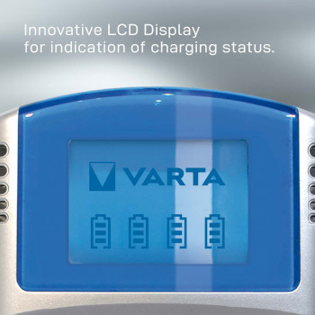 VARTA-POWERLCD Aa/aaa nimh batterij lader 4x aa/hr6 2600 mah Product foto