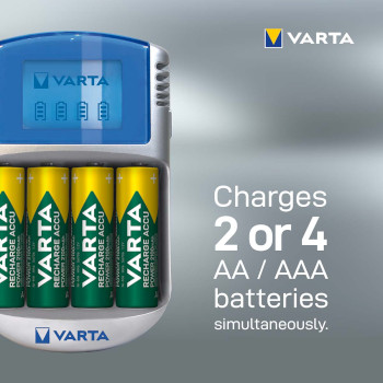 VARTA-POWERLCD Aa/aaa nimh batterij lader 4x aa/hr6 2600 mah Product foto