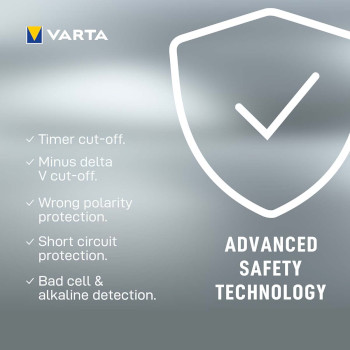 VARTA-POWERLCD Aa/aaa nimh batterij lader 4x aa/hr6 2600 mah Product foto