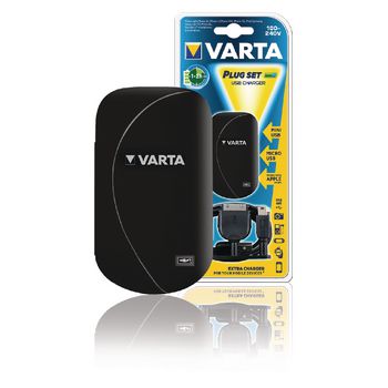 VARTA-USBHOME Lader 1-uitgang 1.0 a 1.0 a usb zwart Verpakking foto