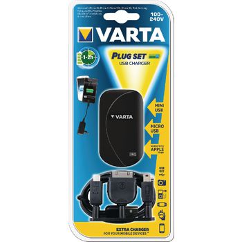 VARTA-USBHOME Lader 1-uitgang 1.0 a 1.0 a usb zwart Verpakking foto