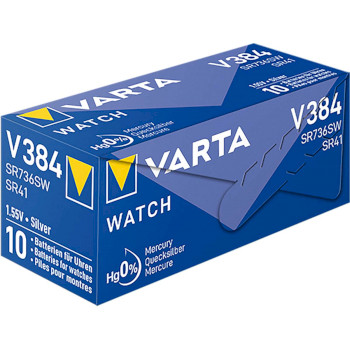 VARTA-V384 Zilveroxide batterij sr41 1.55 v 38 mah 1-pack